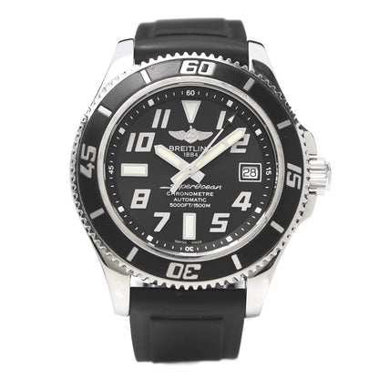 Breitling Stainless Steel Rubber 42mm SuperOcean Automatic Watch Black A17364 1 of 9