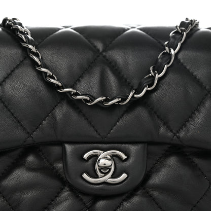 Chanel Lambskin Quilted Mini Chanel 3 Flap Black 8 of 11