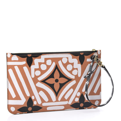 Louis Vuitton Monogram Giant Crafty Neverfull MM GM Pochette Creme Caramel 2 of 8