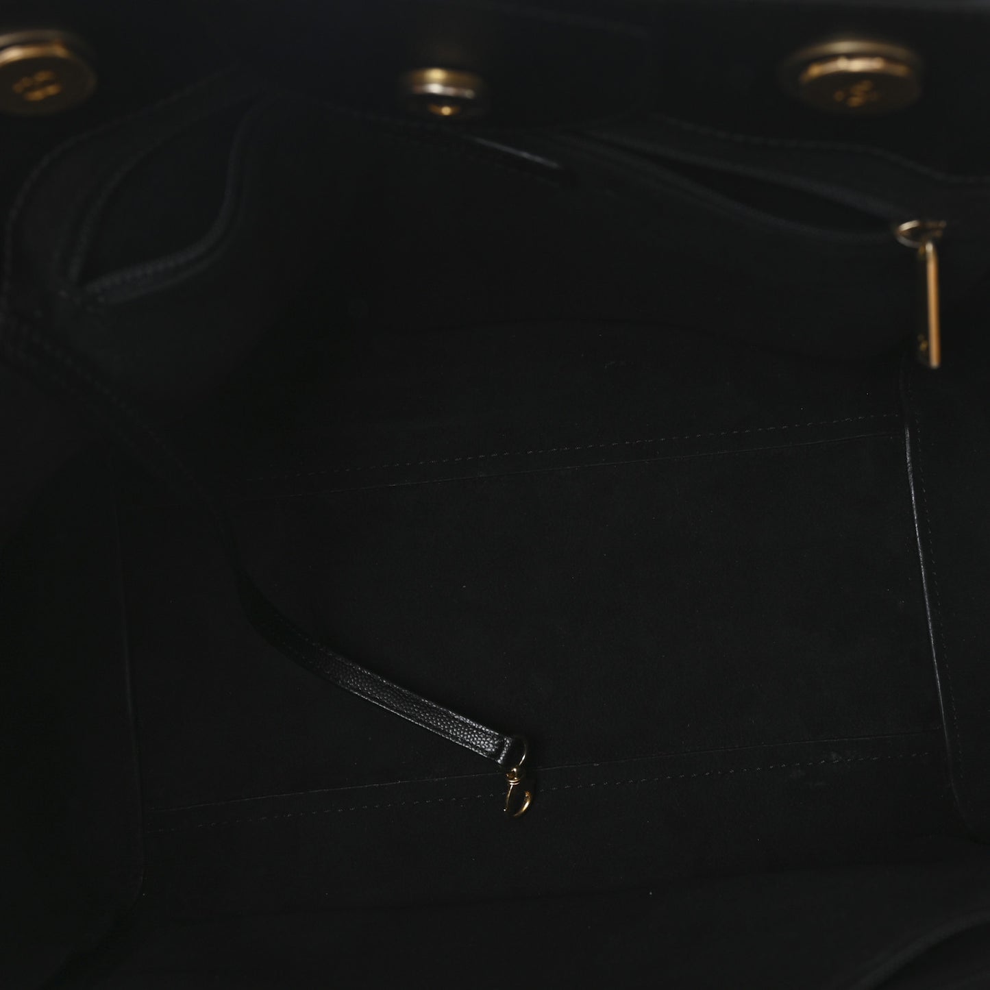 Caviar Small Studded Deauville Tote Black
