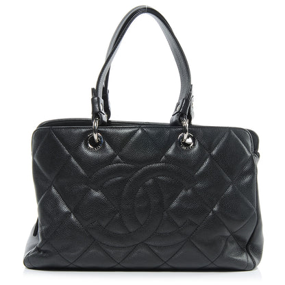 Chanel Soft Caviar Quilted CC Timeless Tote Black 1 of 8
