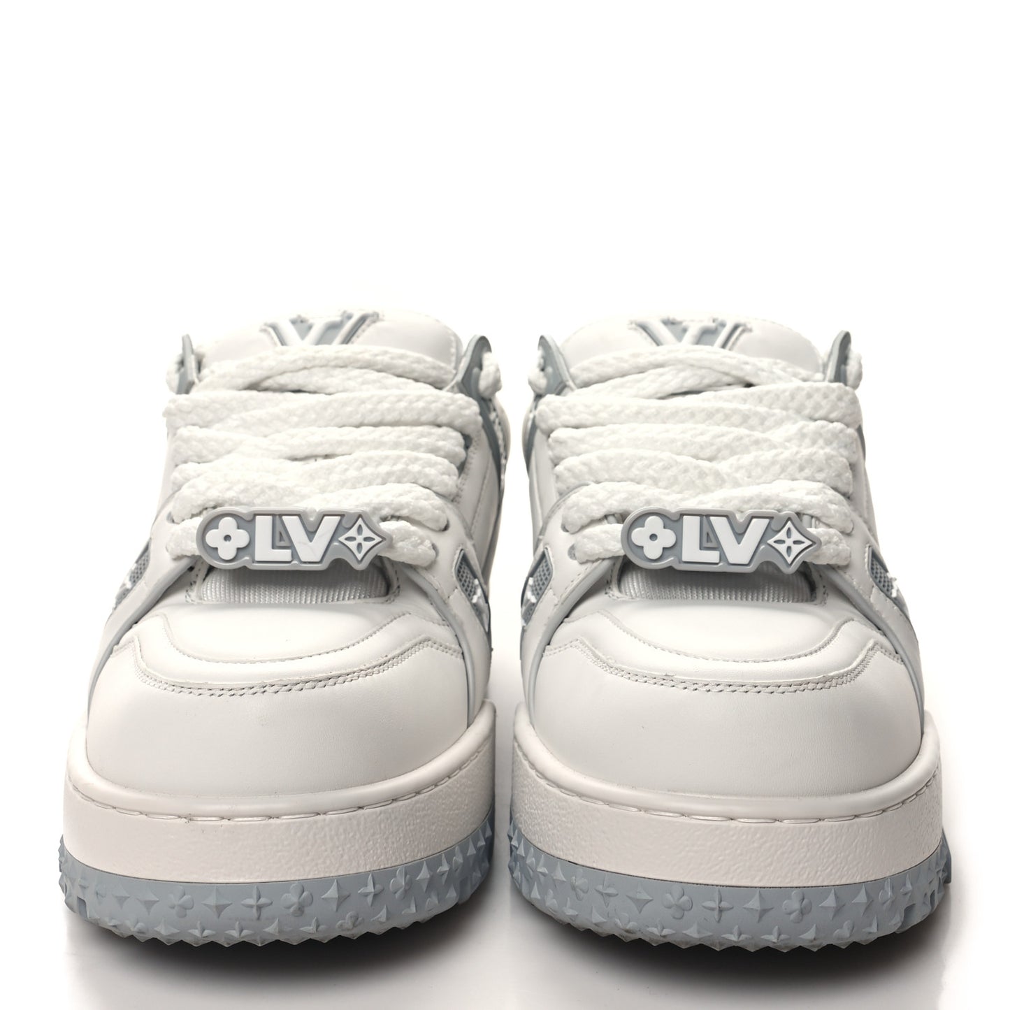 Calfskin Womens LV Trainer Maxi Sneakers 39 Gris