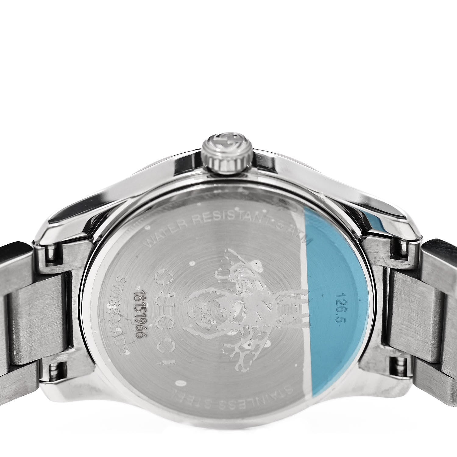 Gucci Stainless Steel Pink Mother of Pearl 27mm G-Timeless Cat Quartz Watch 4 of 4