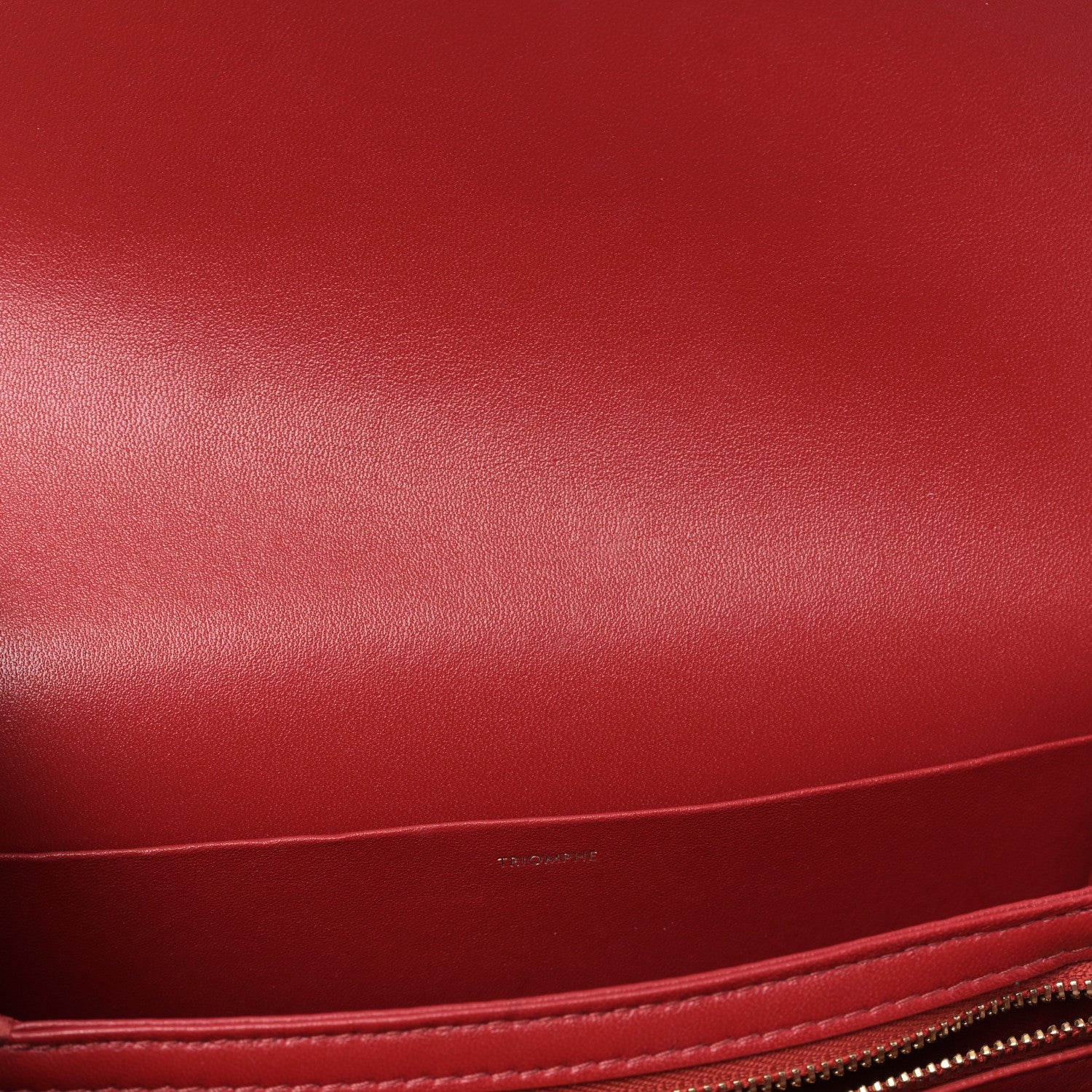 Celine Shiny Calfskin Medium Triomphe Red 11 of 11