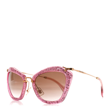 Miu Miu Acetate Metal Cat Eye Sunglasses SMU10N Pink 1 of 7