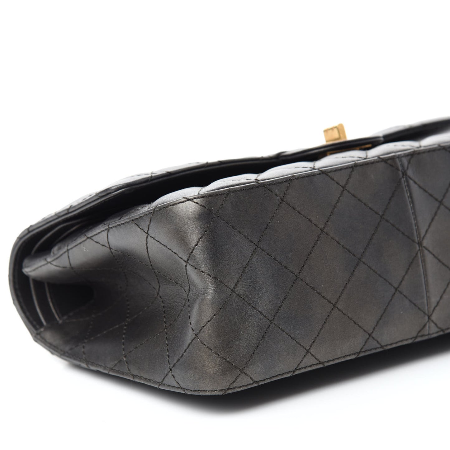 Metallic Calfskin Quilted 2.55 Reissue 226 Flap Charcoal