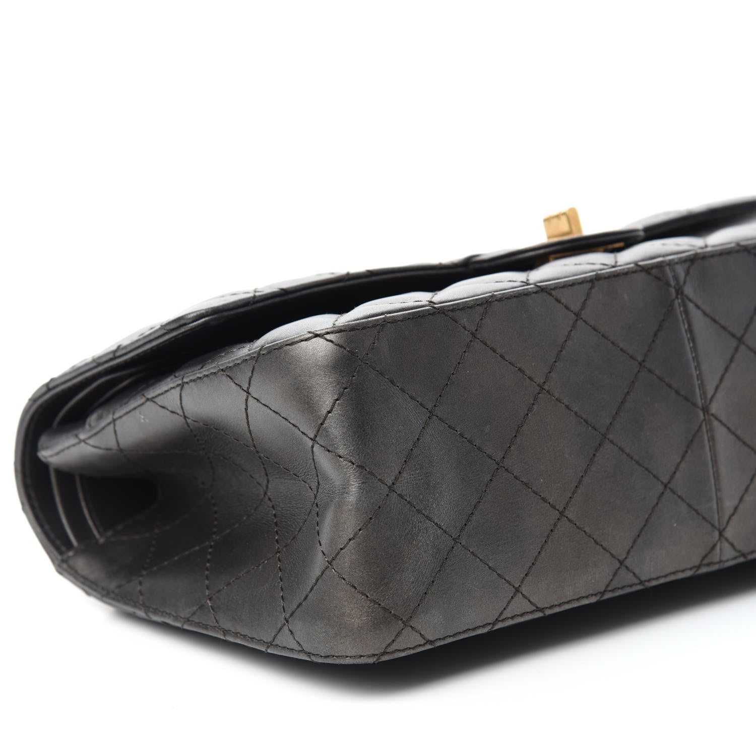 Chanel Metallic Calfskin Quilted 2.55 Reissue 226 Flap Charcoal 6 of 17