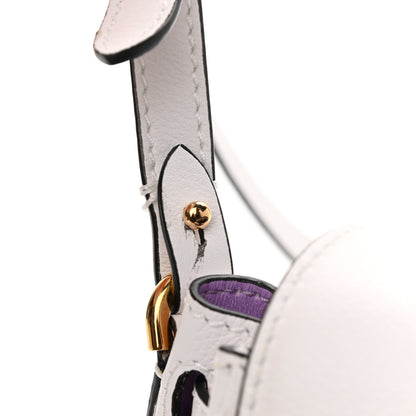 Versace Grained Calfskin Small La Medusa Top Handle Bag White 12 of 15