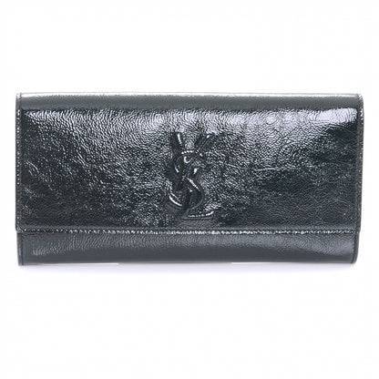 Saint Laurent Patent Belle de Jour Clutch Thyme 1 of 8
