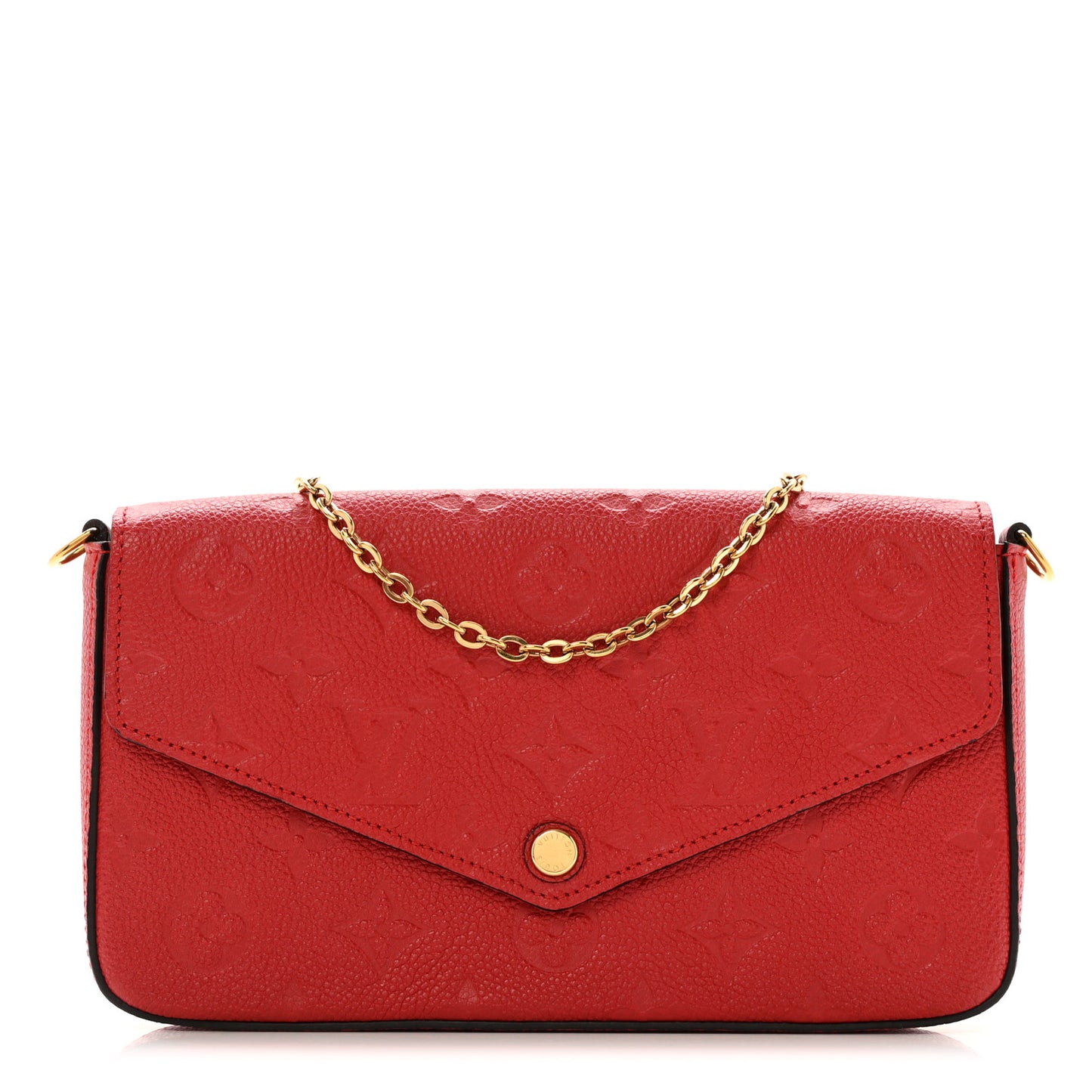Empreinte Pochette Felicie Chain Wallet Scarlet