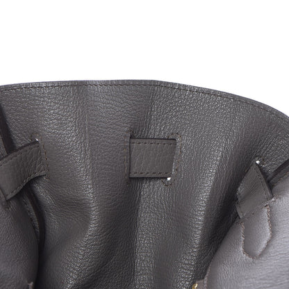 Hermes Taurillon Clemence Birkin 35 Etain 16 of 41