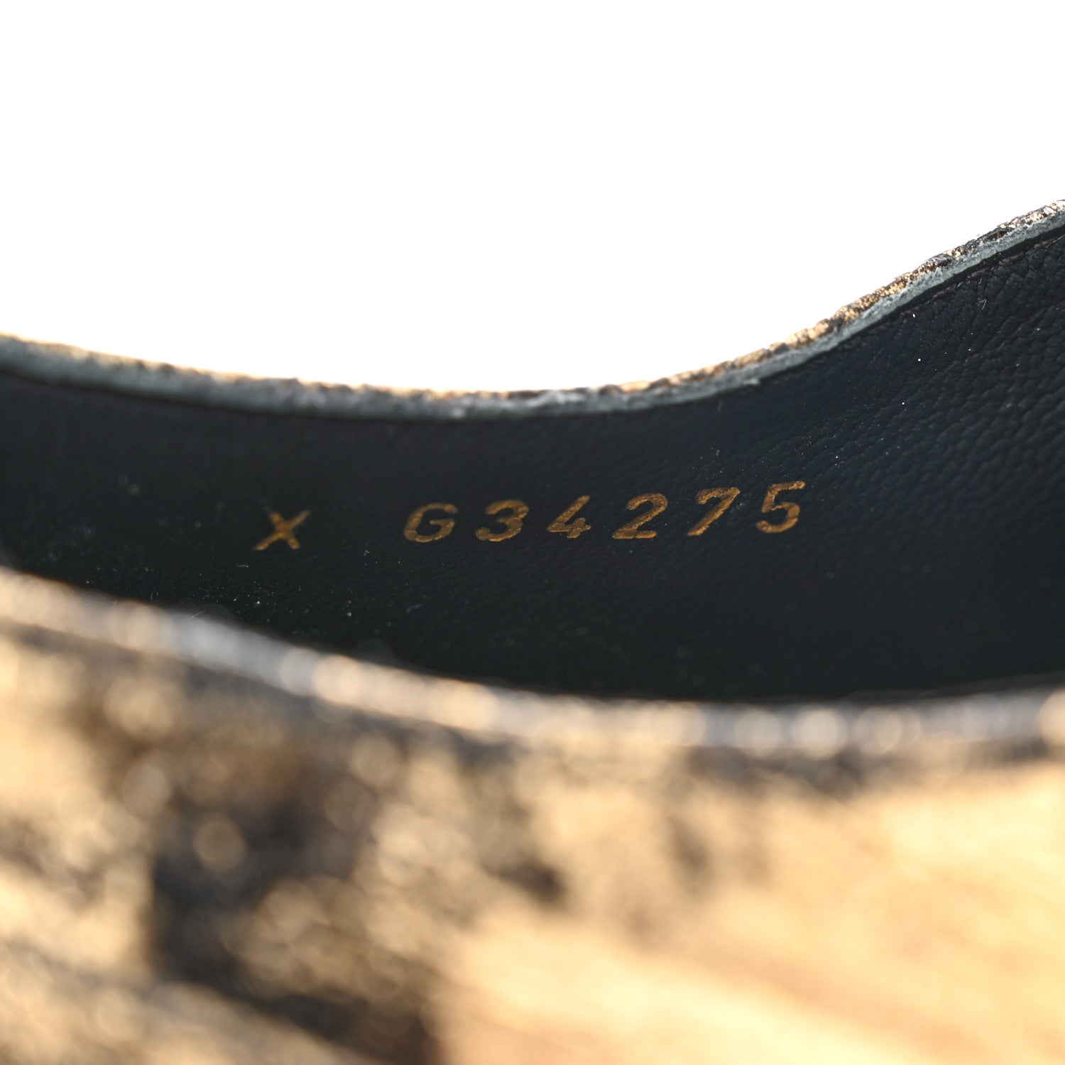 Chanel Laminated Goatskin Lace Up Oxford 39.5 Gold 8 of 8