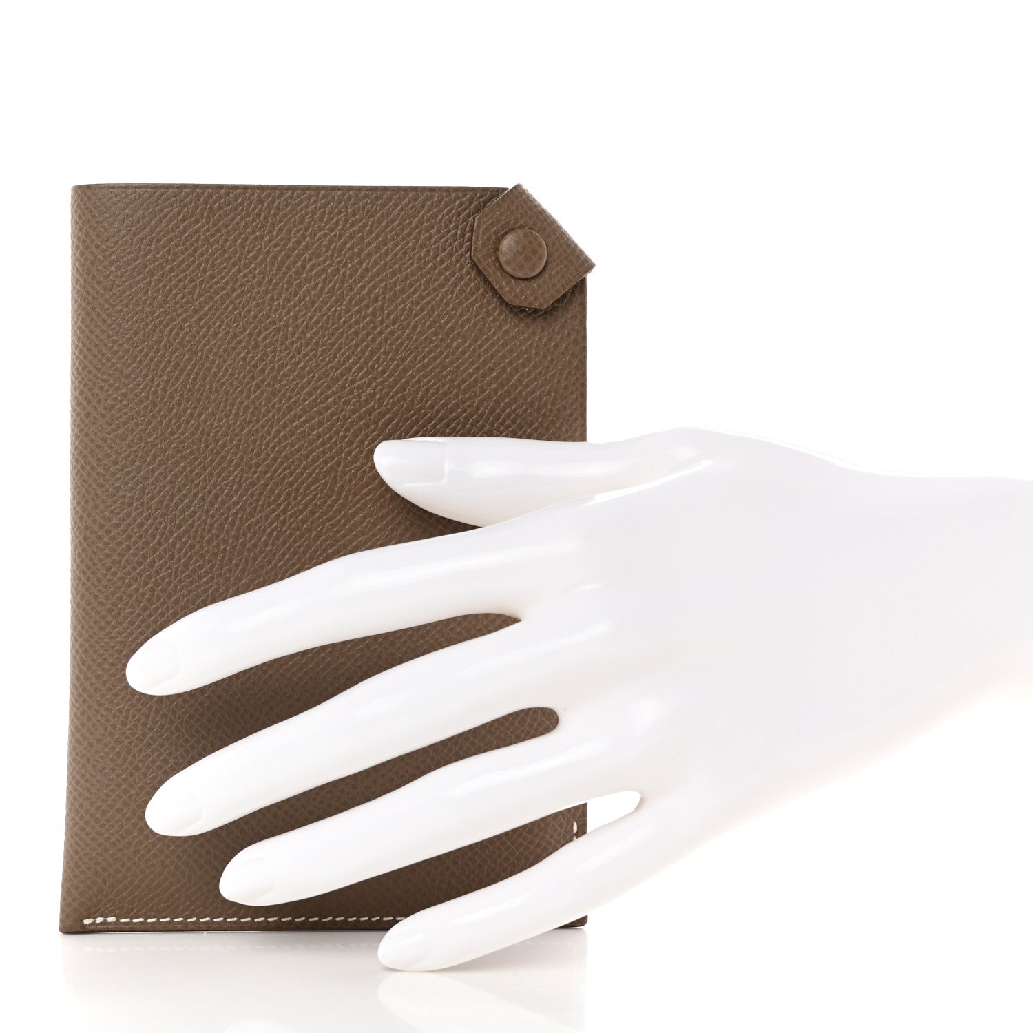 Hermes Epsom Tarmac PM Passport Holder Etoupe 2 of 8