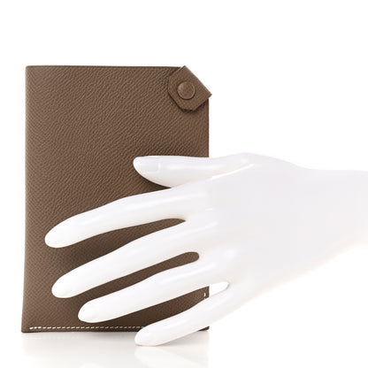 Hermes Epsom Tarmac PM Passport Holder Etoupe 2 of 8