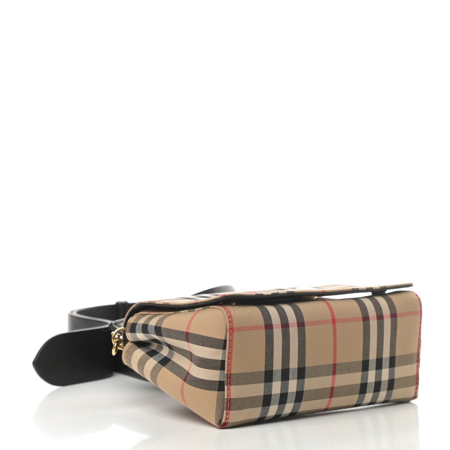 Burberry Vintage Check Hackberry Crossbody Bag Archive Beige Black 4 of 10