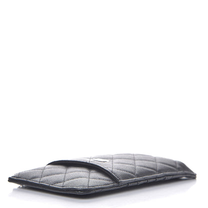 Chanel Caviar Quilted Classic Flat Wallet Pouch Black 4 of 7