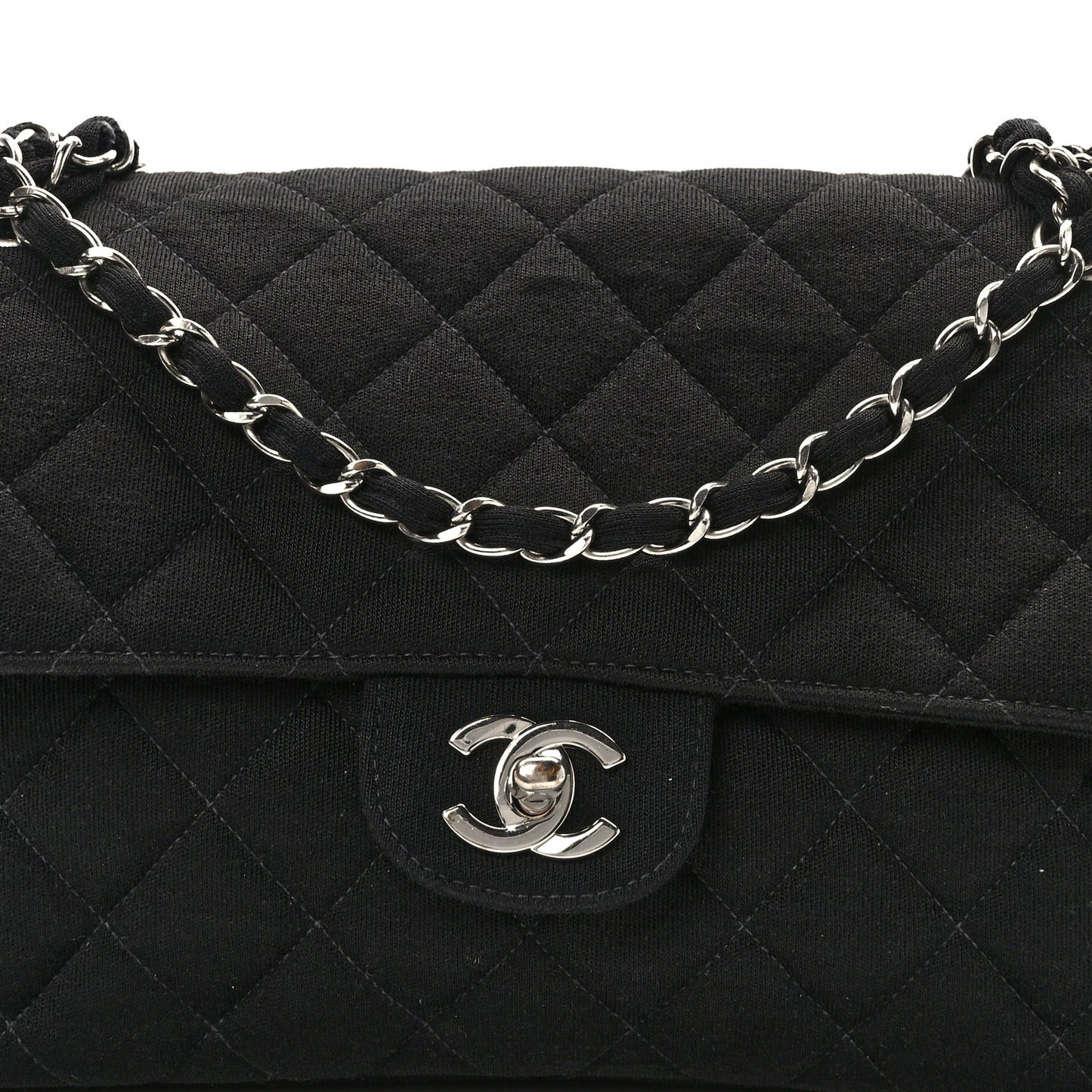 Jersey Double Sided Jumbo Flap Black
