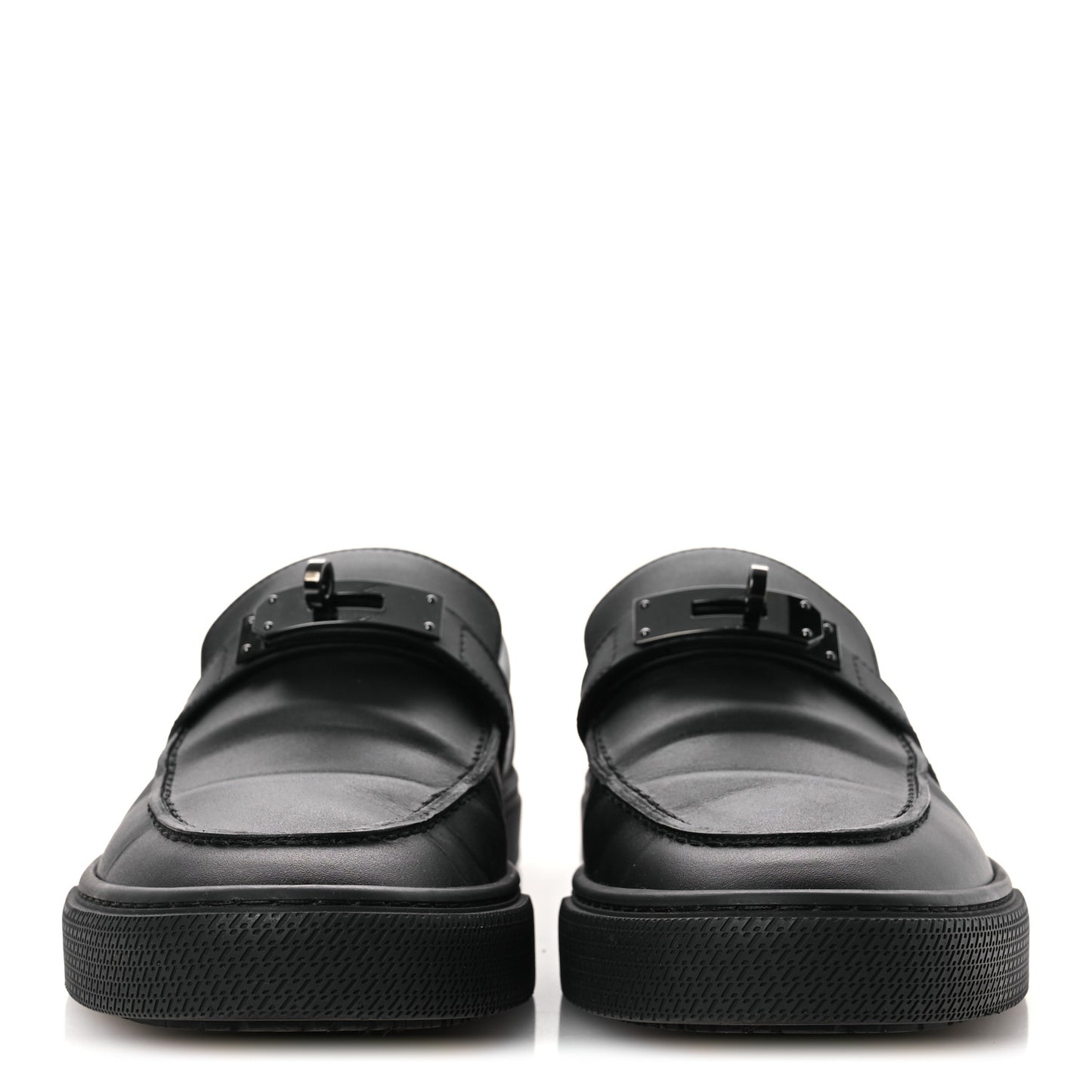 Calfskin Mens Game Slip On Sneakers 40 Black