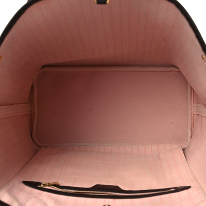 Louis Vuitton Damier Ebene Neo Neverfull MM Rose Ballerine 5 of 10