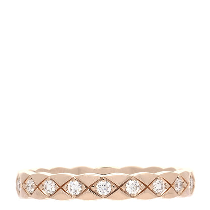 Chanel 18K Beige Gold Diamond Mini Coco Crush Ring 57 8 3 of 5