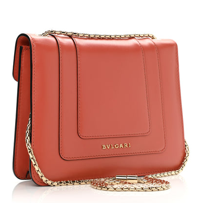 Bulgari Calfskin Serpenti Forever Crossbody Bag Coral 3 of 13