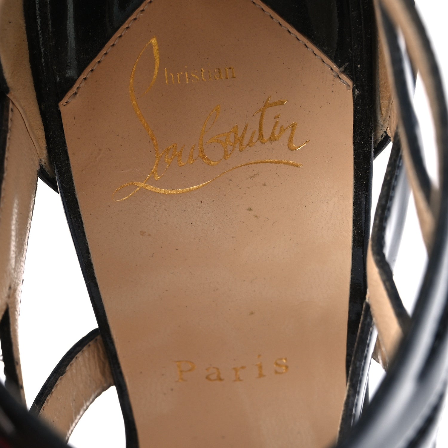 Christian Louboutin Patent Fernando 120 Sandals 37.5 Black 9 of 11