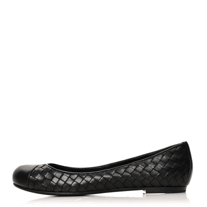 Bottega Veneta Nappa Intrecciato Flats 37.5 Black 1 of 7