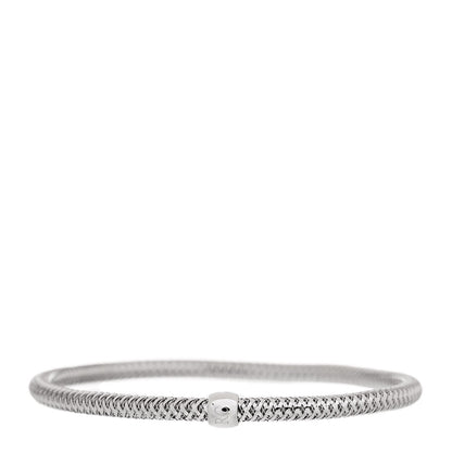Roberto Coin 18K White Gold Primavera Flex Bangle Bracelet 2 of 4