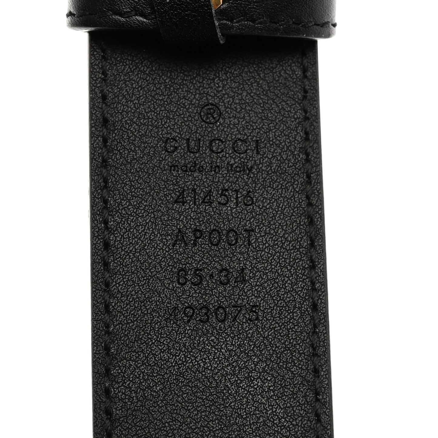 Calfskin Double G 30mm Belt 85 34 Black