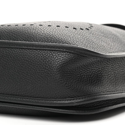 Hermes Taurillon Clemence Evelyne III PM Black 10 of 10