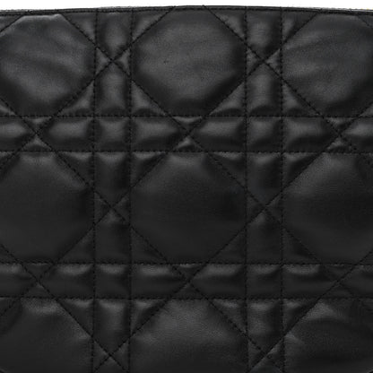 Christian Dior Lambskin Cannage Medium Dior Vibe Hobo Bag Black 8 of 12