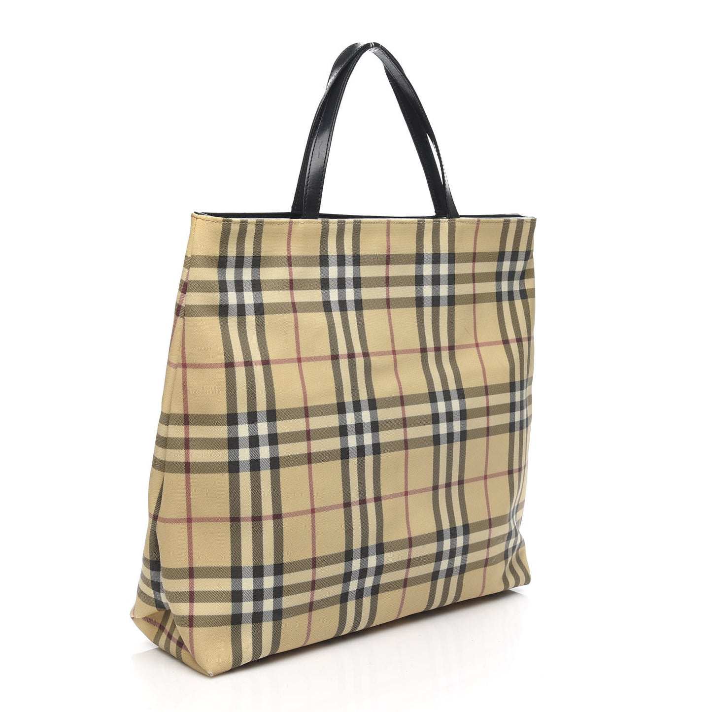 House Check Medium Tote Black
