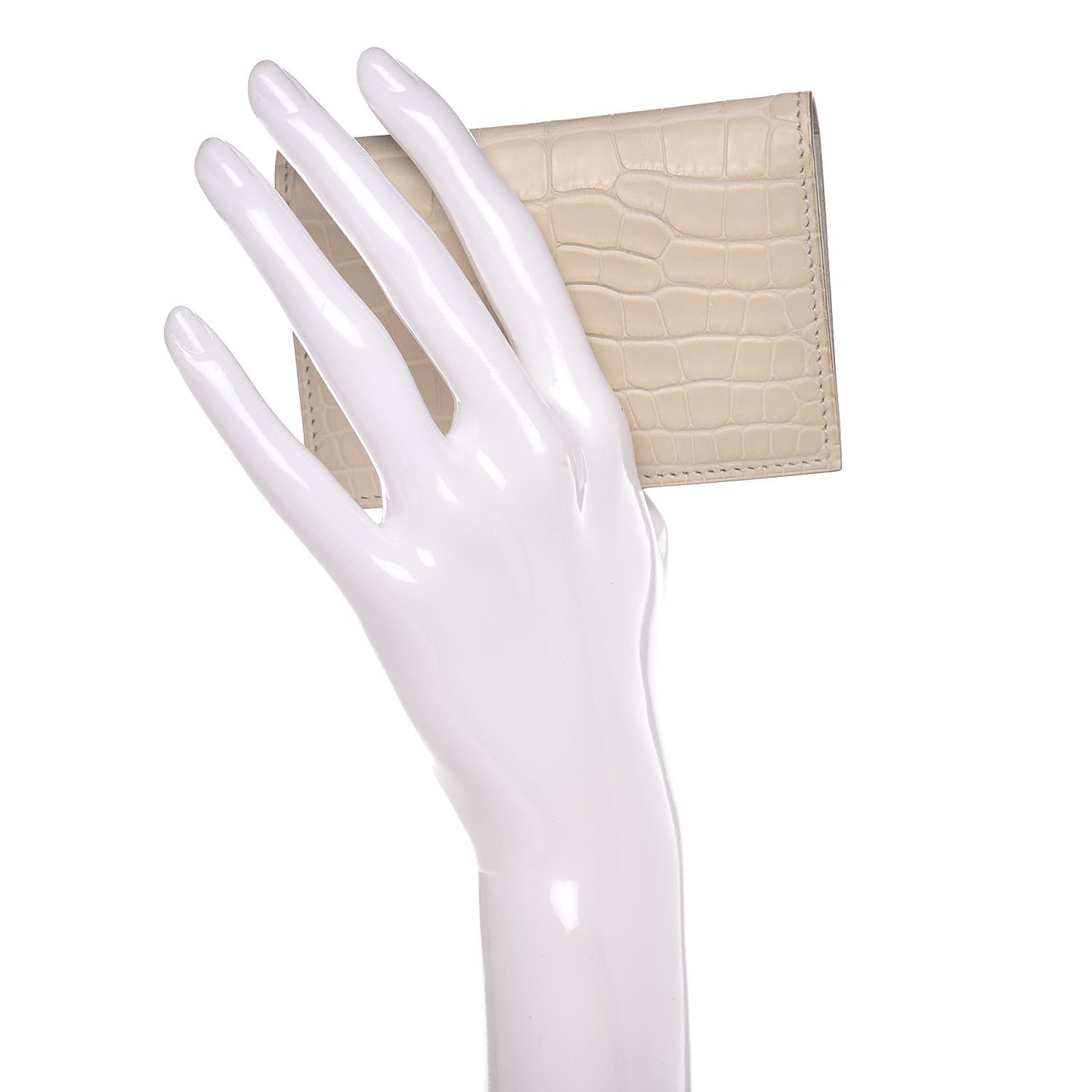 Matte Alligator MC2 Euclide Card Holder Beton