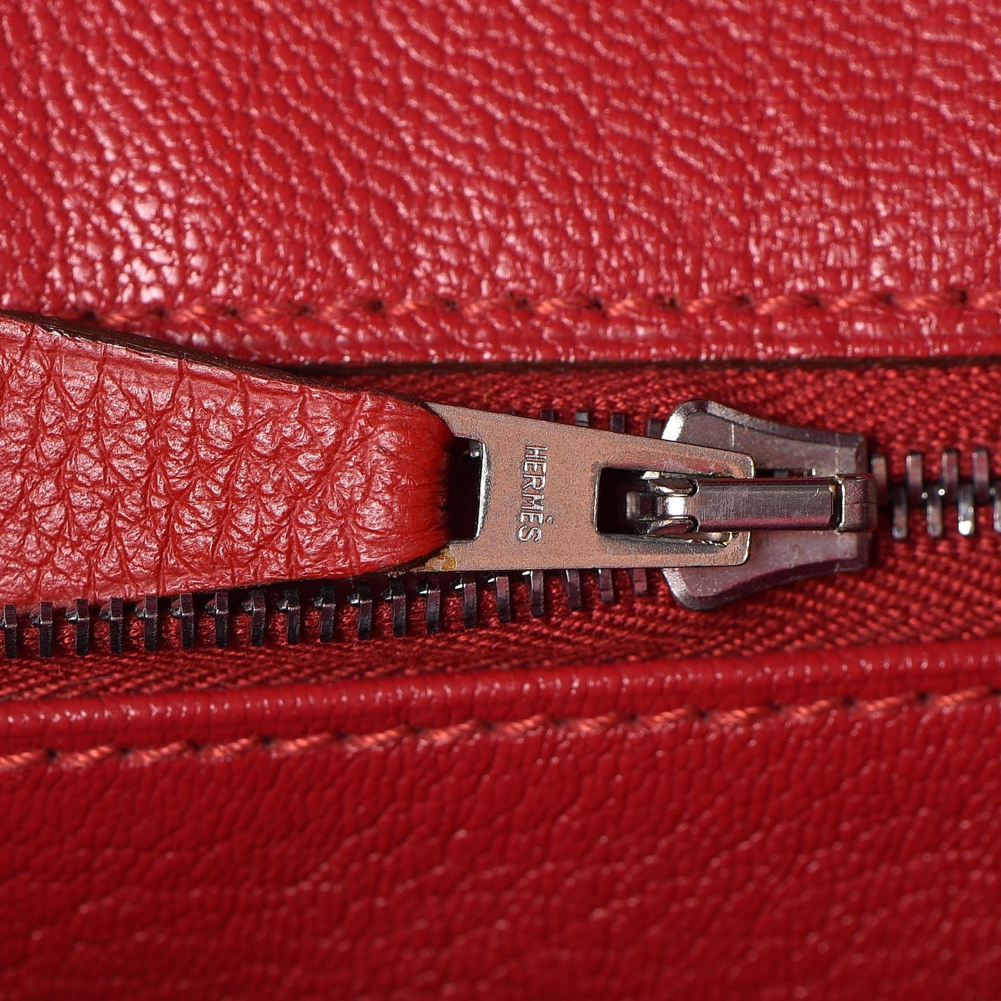 Taurillon Clemence Birkin 35 Rouge Casaque