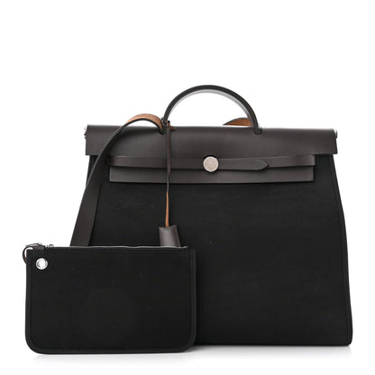 Hermes Toile Vache Hunter Herbag Zip 39 MM Black Ebene 1 of 15