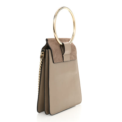 Chloe Suede Calfskin Mini Faye Bracelet Bag Motty Grey 3 of 11