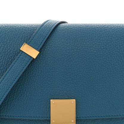 Celine Goatskin Medium Classic Box Flap Bag Deepsea 8 of 15