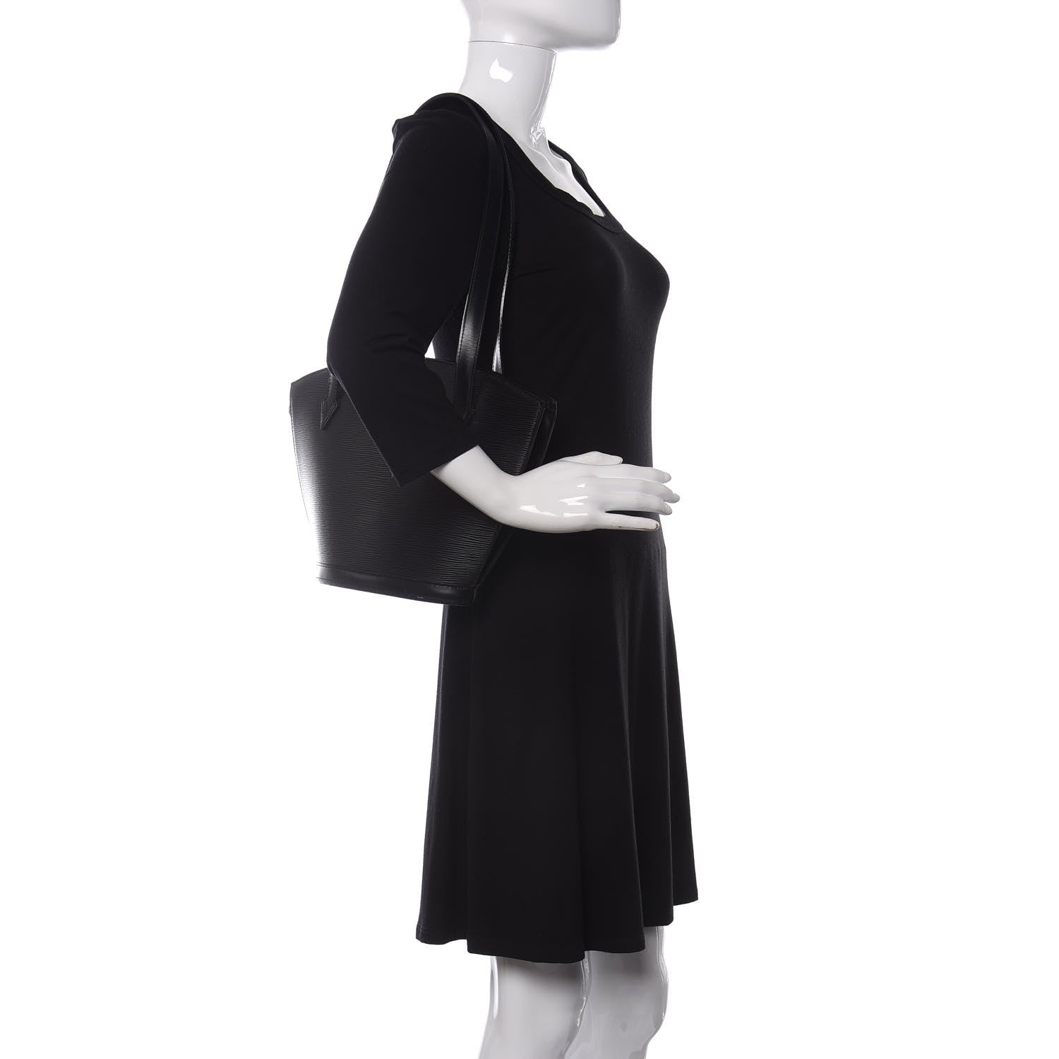 Louis Vuitton Epi Saint Jacques PM Long Straps Black 2 of 9