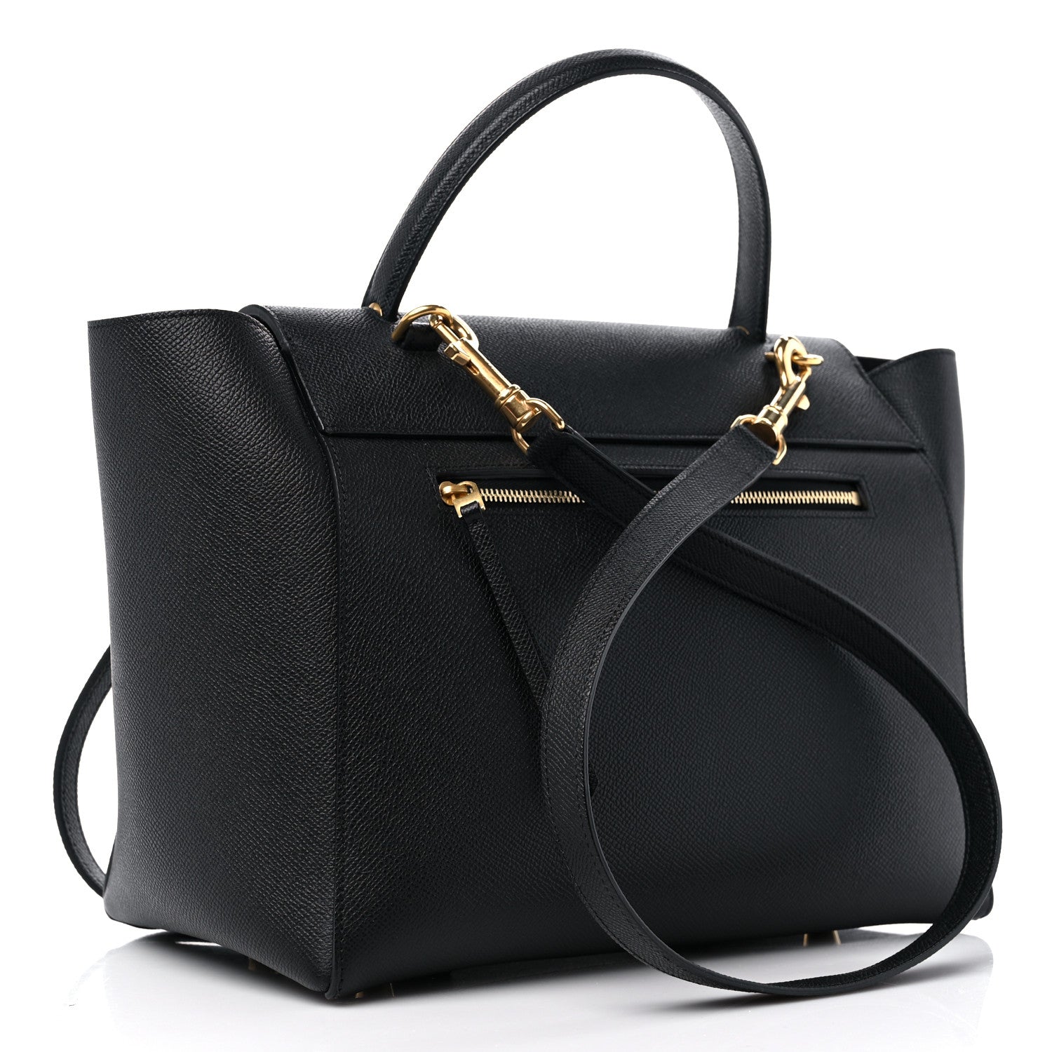 Celine Grained Calfskin Mini Belt Bag Black 3 of 9