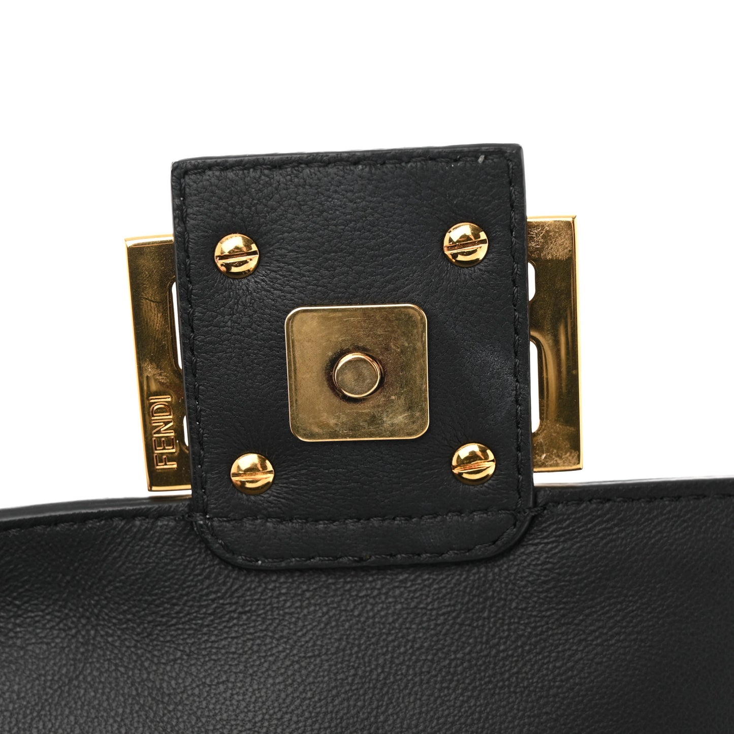 Nappa FF 1974 Embossed Baguette Black