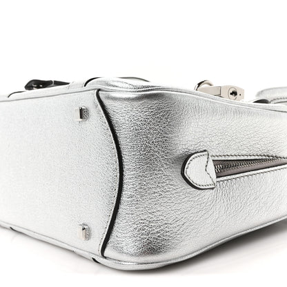 Moynat Metallic Chevre Mignon BB Silver 9 of 9