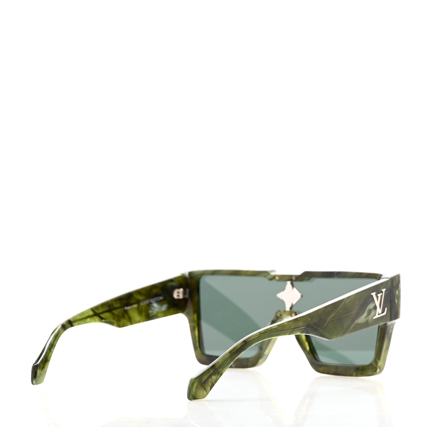 Acetate Marble Effect Swarovski Cyclone Sunglasses Z1552E Green