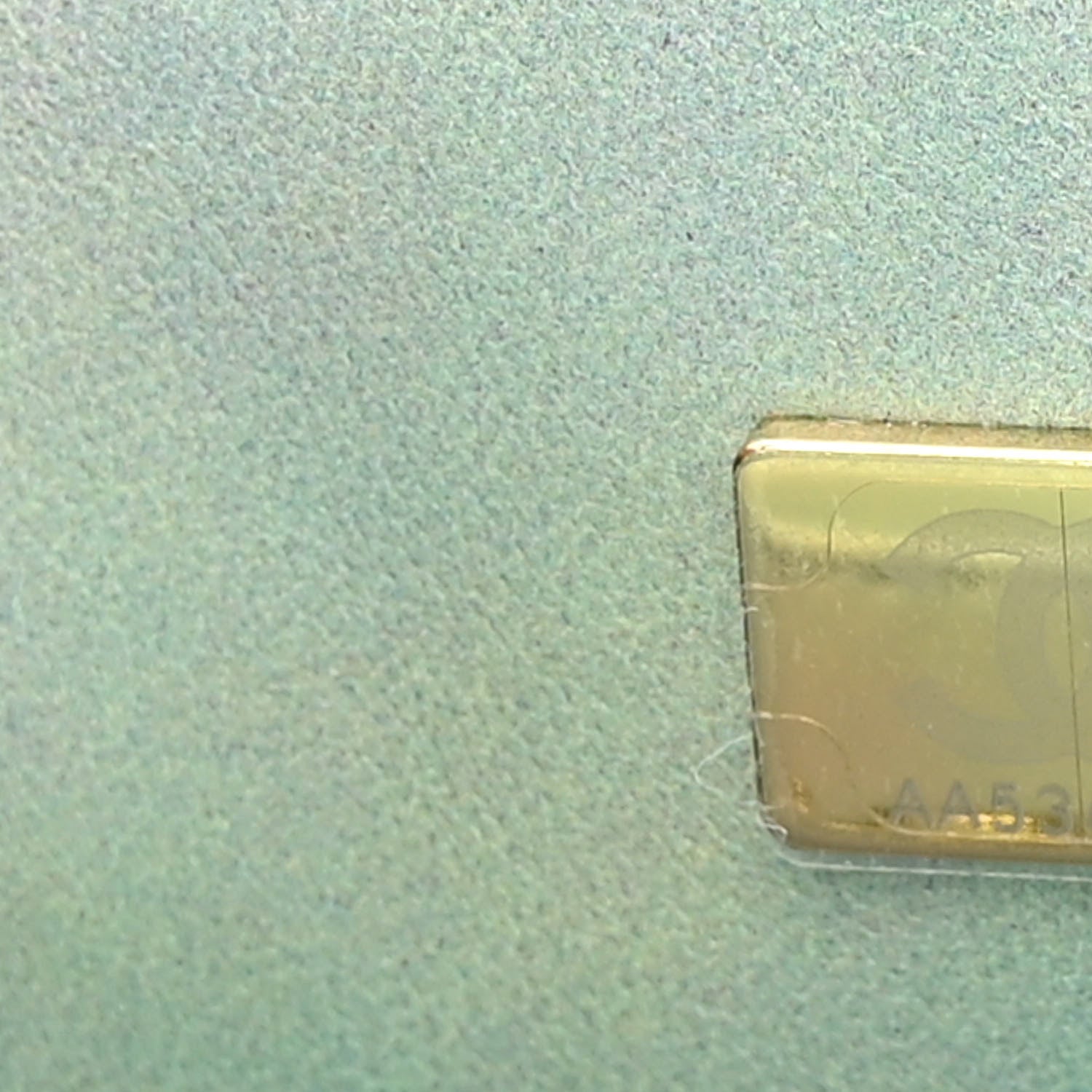 Chanel Lambskin Quilted Ombre Mini Top Handle Rectangular Flap Blue Green 7 of 11