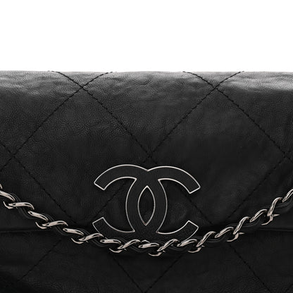 Chanel Calfskin Quilted Large Hamptons Flap Black 8 of 13