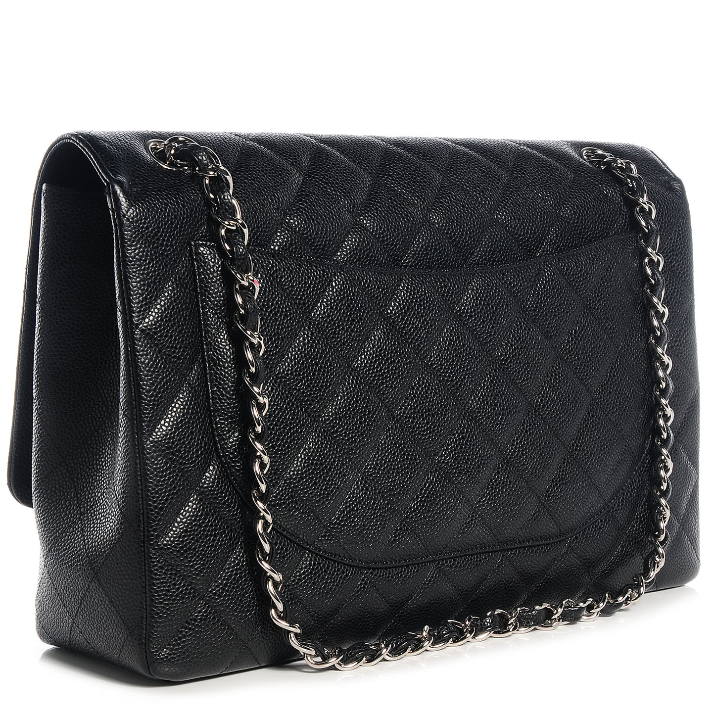 Caviar Maxi Single Flap Black
