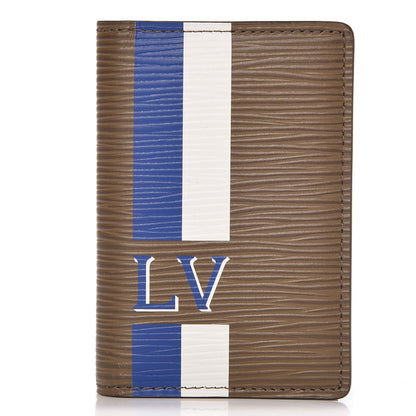 Louis Vuitton Epi Pocket Organizer Kaki Stripes 1 of 8