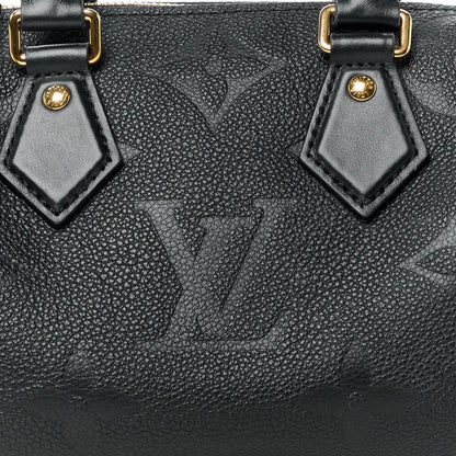 Louis Vuitton Empreinte Monogram Giant Speedy Bandouliere 20 Black 7 of 9