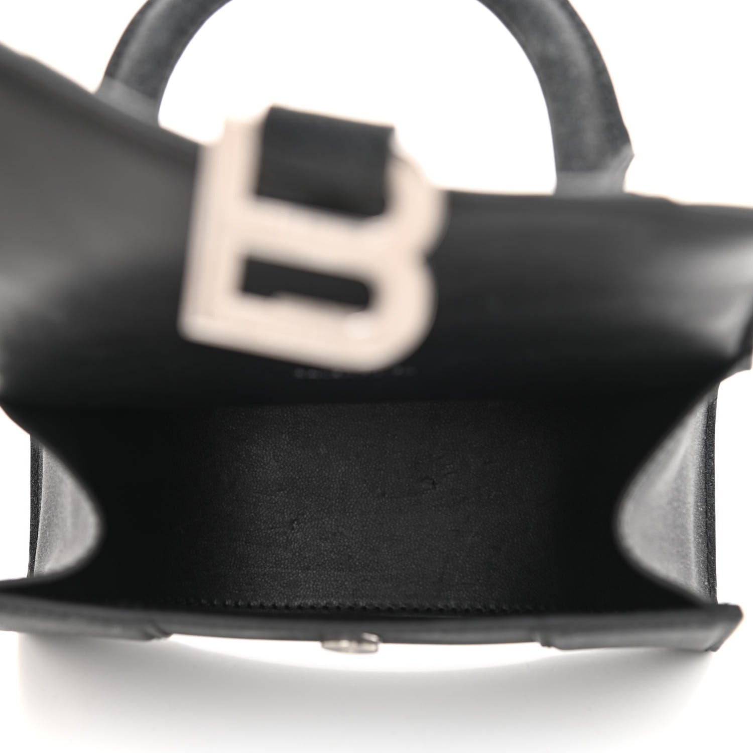 Balenciaga Glitter Fabric Hourglass Top Handle Bag XS Black 5 of 10