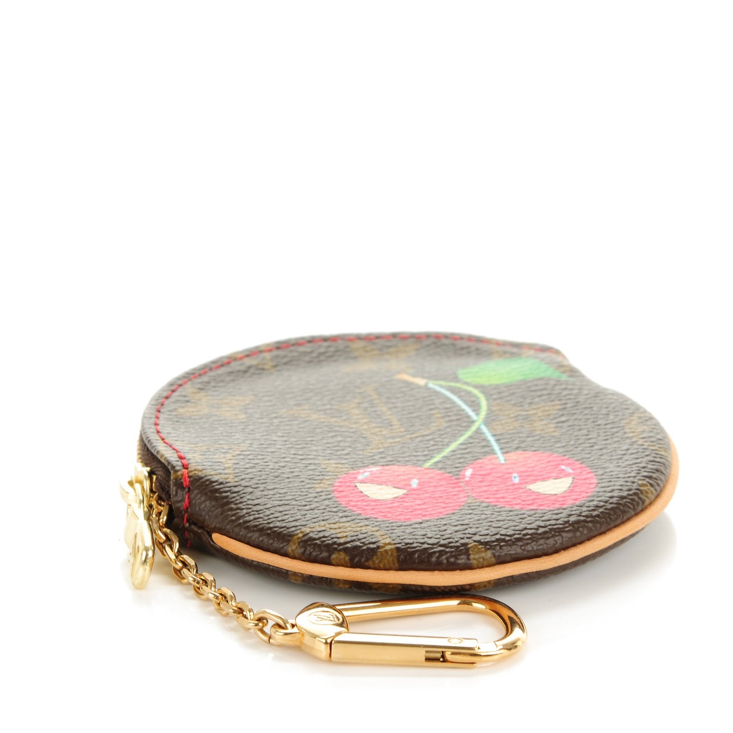 Monogram Cerises Round Coin Purse