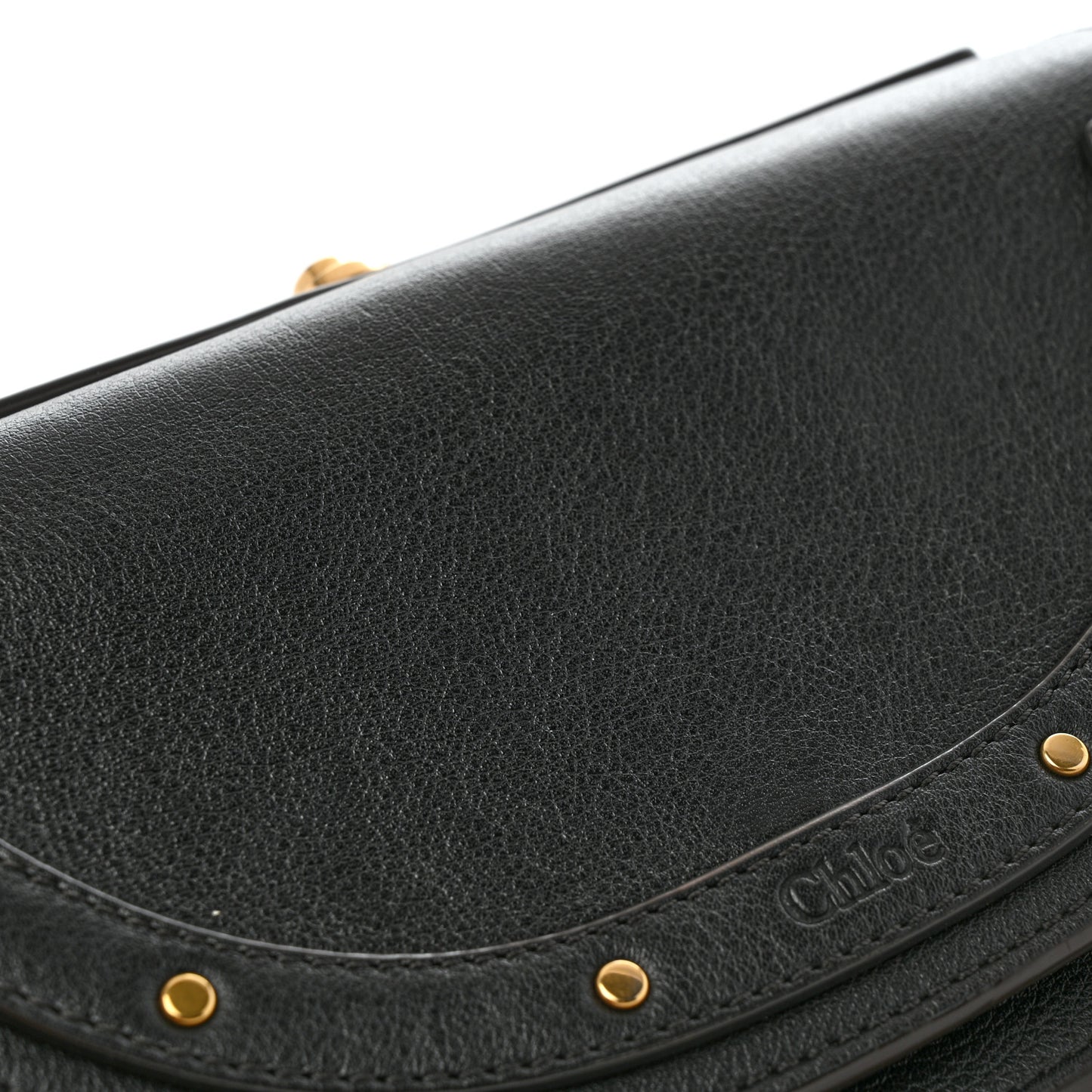 Calfskin Small Nile Bracelet Minaudiere Bag Black